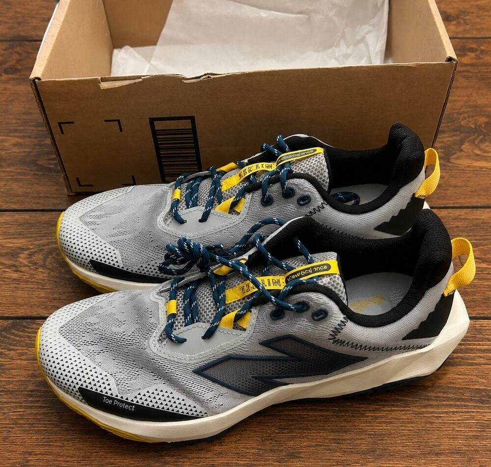 New Balance DynaSoft Nitrel v6 Men’s 10.5 Trail Running Shoes Raincloud NIB